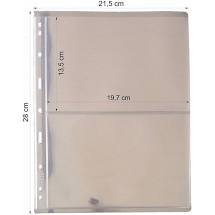 Folhas para 2 Cédulas - PP - Furos Universais - 32Cm x23 Cm