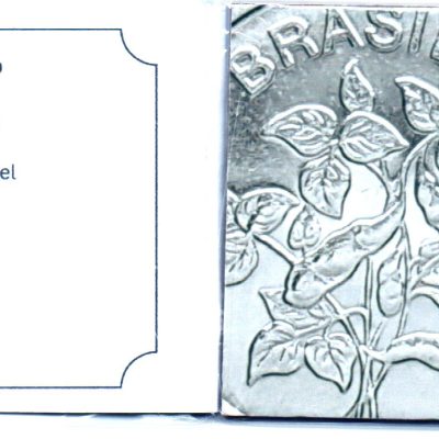 Folder com  Moeda SOJINHA - 1 Centavo - 1982 - Brasil