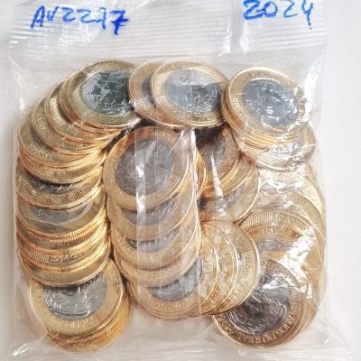 Sachê com 50 Moedas dos 30 anos do Plano REAL - Brasil - 1 Real - 2024