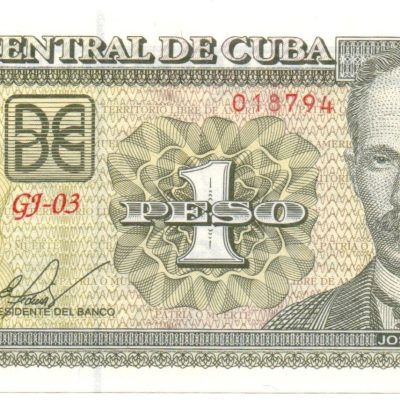 Cédula - Cuba - Km128d - 1 Peso - 2009 - FE