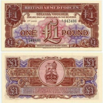 Cédula - Inglaterra - KmM29 -  1 Pound -  VOUCHER - 1956 - FE