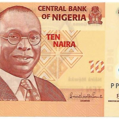 Cédula - Nigéria - Km039a - 10 Naira - 2009 -  Polímero - FE