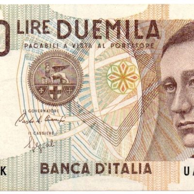 Cédula - Itália - Km115 - 2000 Liras -1990 - FE