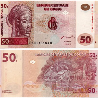 Cédula - CONGO - Km091a - 50 Francos - 2000 - FE