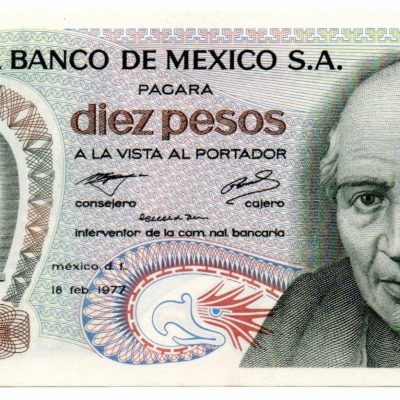 Cédula - México - Km063i - 10 Pesos - 1977 - FE