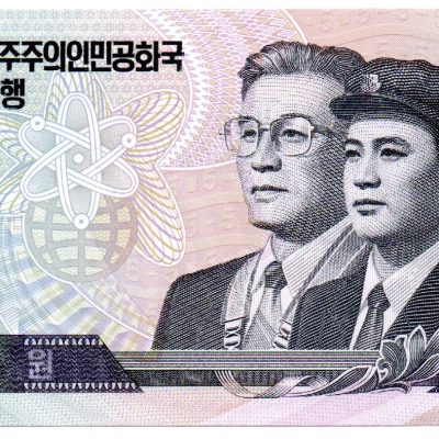 Cédula – Coreia do Norte – Km058 – 5 Won – 2002 – FE