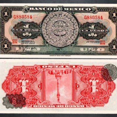 Cédula – México – Km059l – 1 Peso – 1970 – FE