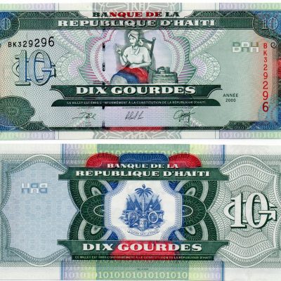 Cédula – Haiti – Km265a – 10 Gourdes – 2000 – FE