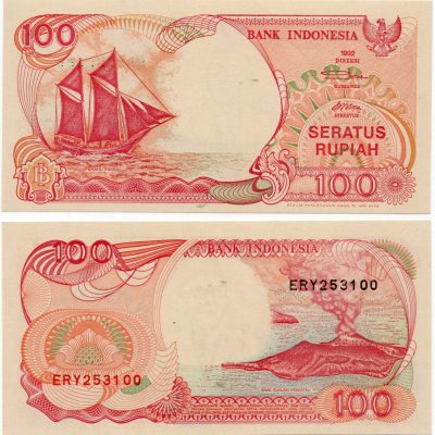 Cédula – Indonésia – Km127h – 100 Rupias – 2000 – FE