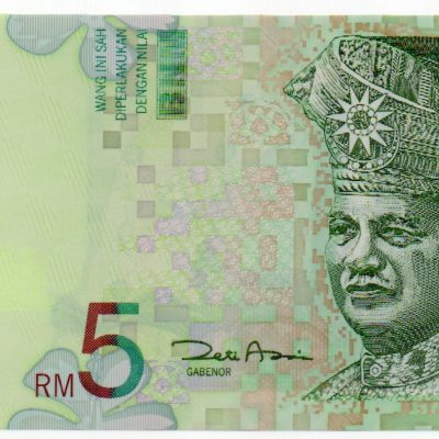 Cédula - MALASIA - Km047 - 5 Ringgit - 2004 - Polimero - 135*65 - FE