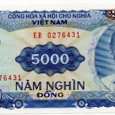 Cédula - Vietnam - Km108 - 5000 Dong  1991  - 135*65 - FE