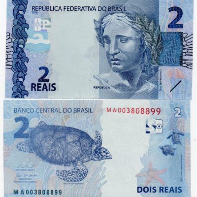 C340h - Cédula Brasil - 2 Reais - Série - MA - 2025 - FE