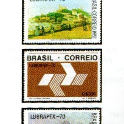 SC0688 a SC0690 - Serie Selos Brasil - LUBRAPEX - 1970 - Novos