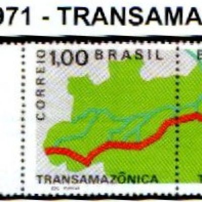 SC0699 a SC0700 - Serie Selos Brasil - TRANSAMAZONICA - 1971 - SE-TENANT - Novos