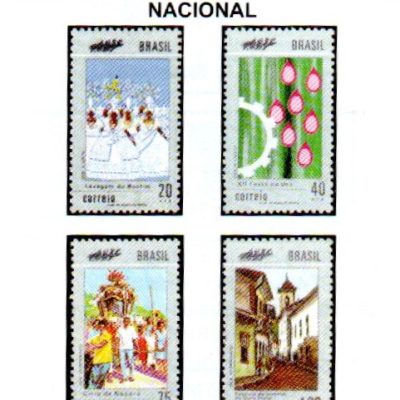 SC0721 a SC0724 - Serie Selos Brasil - Promoção do Turismo Nacional - 1972 - Novos