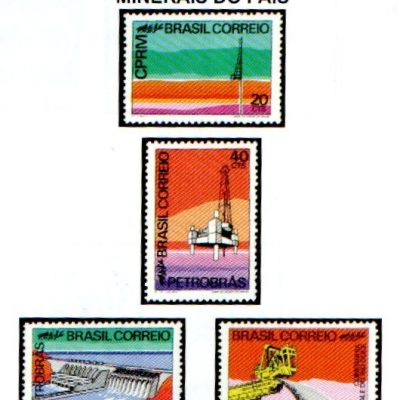 SC0728 a SC0731 - Serie Selos Brasil - Promoção dos Recursos Minerais - 1972 - Novos