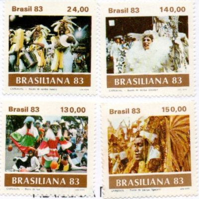 SC1305 a SC1308 - Serie Selos Brasil - Carnaval BRASIL 83 - Novos