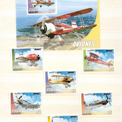 Cuba - Serie de selos - Aviões -  2006