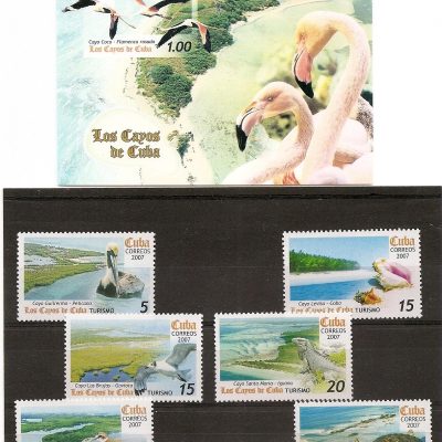 Cuba - Serie de selos - Os Cabos de Cuba - 2007