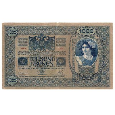 Cédula - Áustria - Km59 - 1000 Kronen - 1919