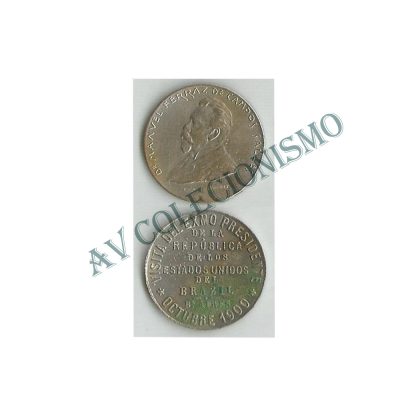 Medalha - Brasil - 1900 - Campos Salles
