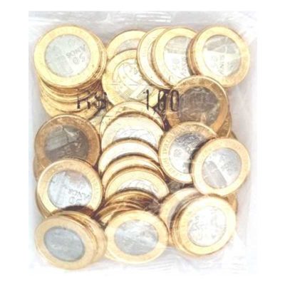 Sachê com 50 Moedas dos 50 anos do Banco Central do Brasil - 1 Real - 2015