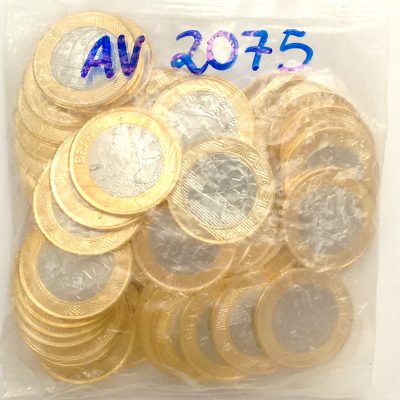 Sachê com 50 Moedas Olímpicas - Natação Paralímpica - 1 Real - 2016