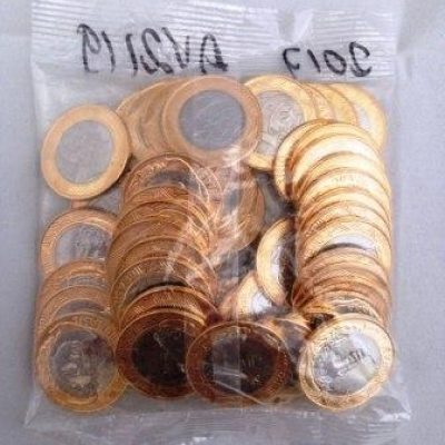 Sachê com 50 moedas - 1 Real - Brasil - 2018