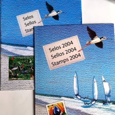 Fôlder dos Correios com a Coleção de Selos do Brasil - 2004