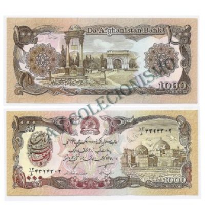 Cédula - Afeganistao - Km061- 1000 Afghanis - 1990 - FE