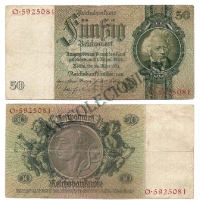 Cédula - Alemanha - Km182a - 50 Mark -1933 - MBC