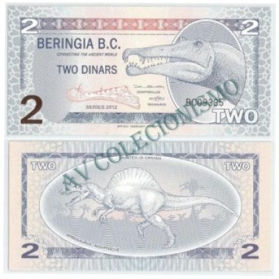Cédula Fantasia - Beringia - 2 Dinars - 2012 - FE