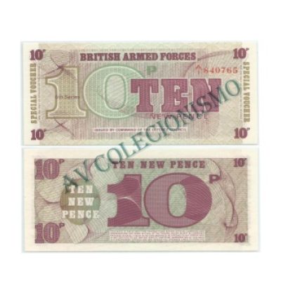 Cédula - Inglaterra - KmM45  -  10 Pence  -  VOUCHER - 1972 - FE