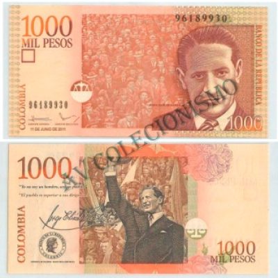 Cédula - Colombia - Kmnnn  - 1000 Pesos - 2011 - FE