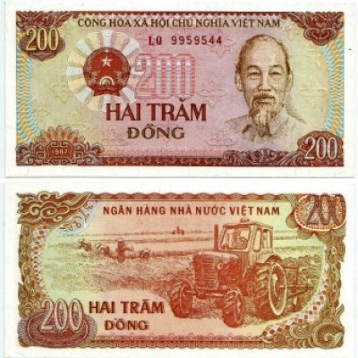 Cédula - Vietnam - Km100a - 200 Dong - 1987 - FE