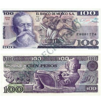Cédula - México - Km074C - 100 Pesos - 1982 - FE