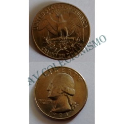 Moeda Estados Unidos da América - Km164a - Quarter Dólar - 1983P