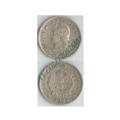 Moeda Argentina - Km027 - 20 Centavos - 1883