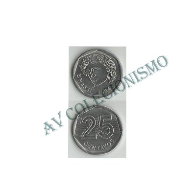 MRS 450A - Moeda 25 Centavos - 1994 - Reverso Invertido