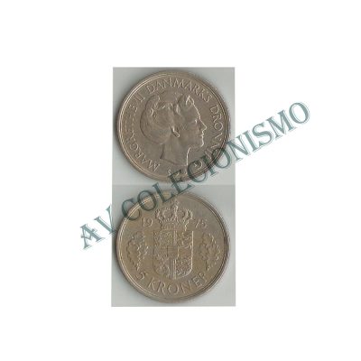 Moeda Dinamarca - 863.1 - 5 Coroas - 1975