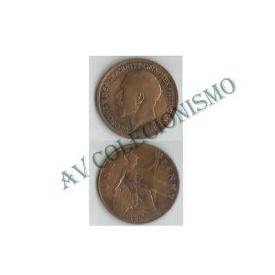 Moeda Inglaterra - Km0810 - 1 Penny - 1920