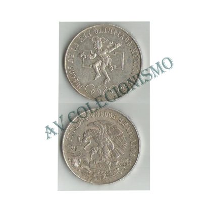 Moeda México - Km479.1 - 25 Pesos - 1968