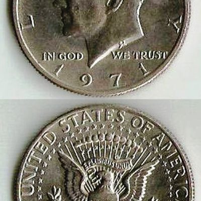 Moeda Estados Unidos da América - Km202b - Half Dólar - 1971