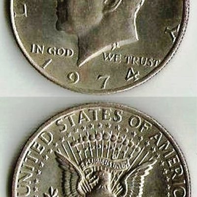 Moeda Estados Unidos da América - Km202b - Half Dólar - 1974