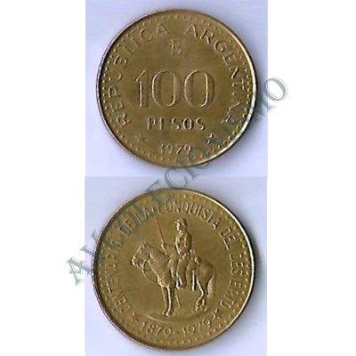 Moeda Argentina - Km086 - 100 Pesos - 1979