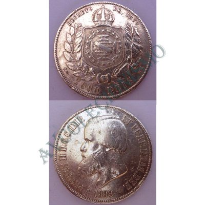MPR 659 - Moeda 2000 réis - Prata - 1889 - MBC
