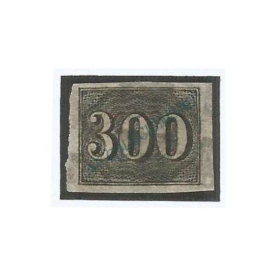 SR017U - 300 Reis - Vertical - 1850 - Império