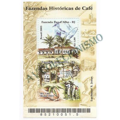 B130 - Fazendas Históricas de Cafe - 2003 - MINT