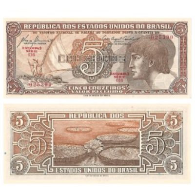 C111 - 5 Cruzeiros - Índio - Serie 016 - 1961 - FE