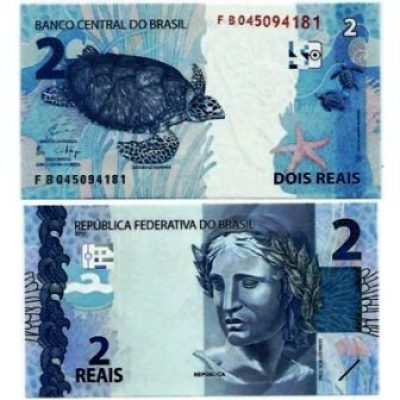 C338A - Cédula Brasil  - 2 Reais - Série - FB - 2018 - FE